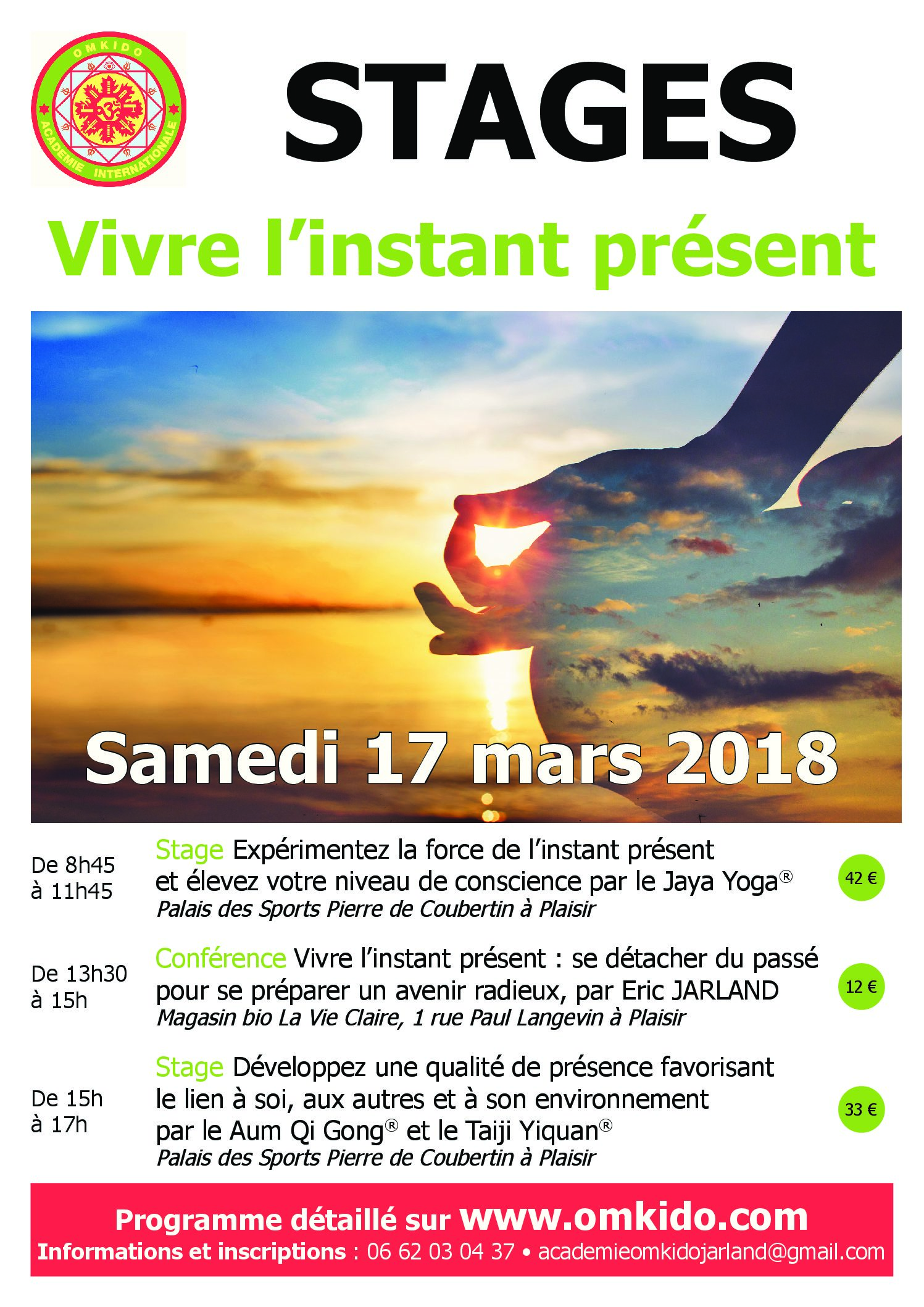 Stage mars-instant present
